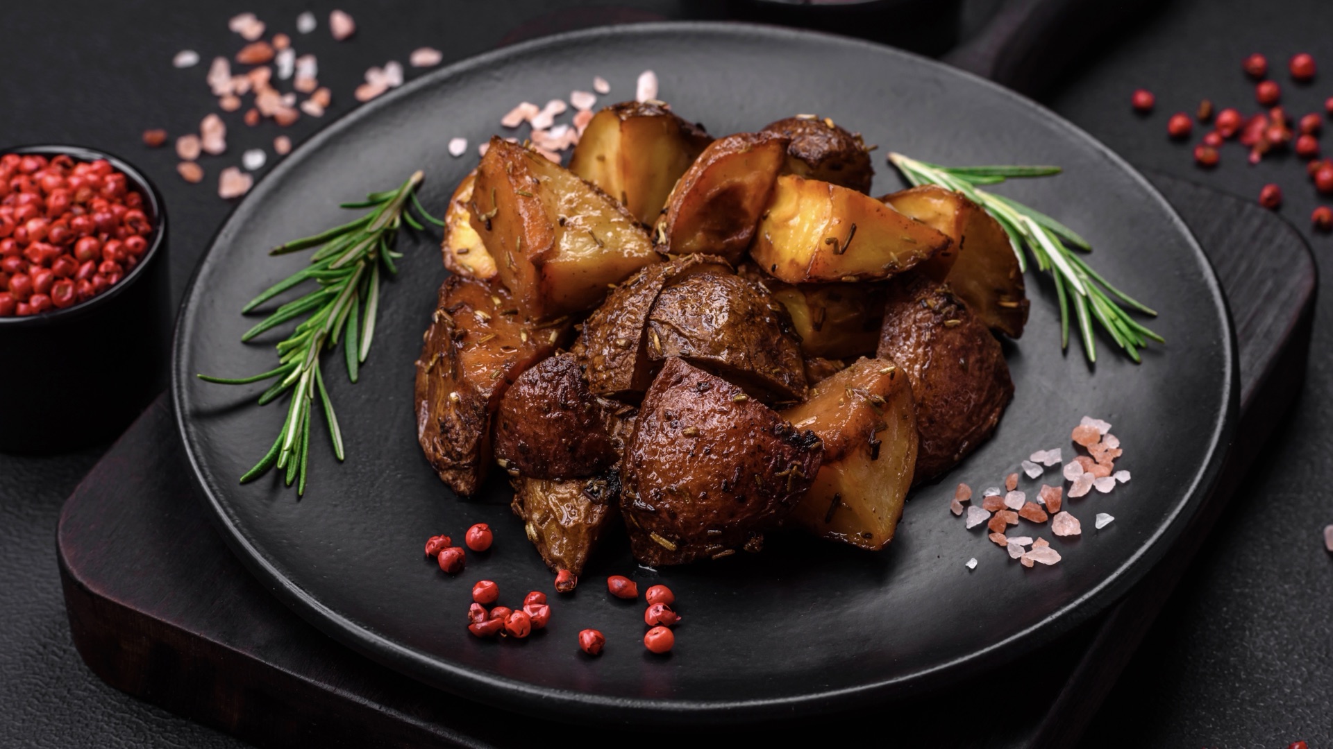 Roasted baby potatoes